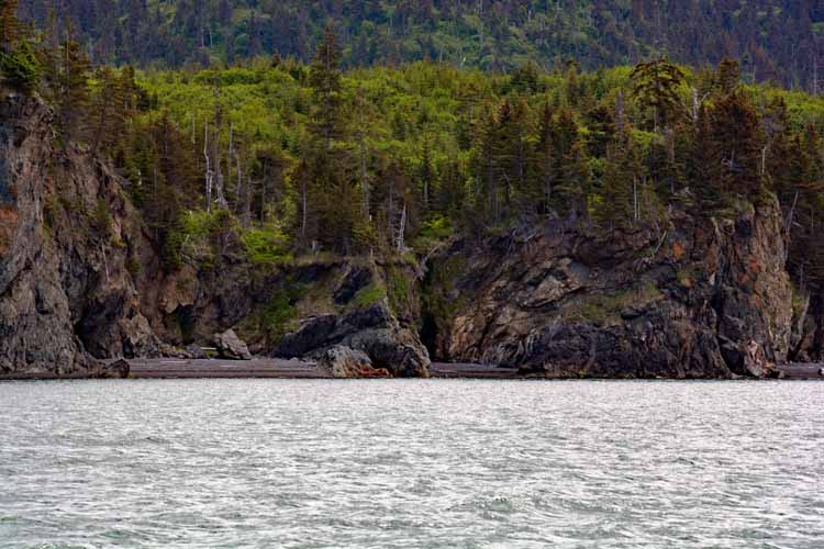 water and rock formations